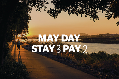 Stay 3 Pay 2 this May Day Long Weekend